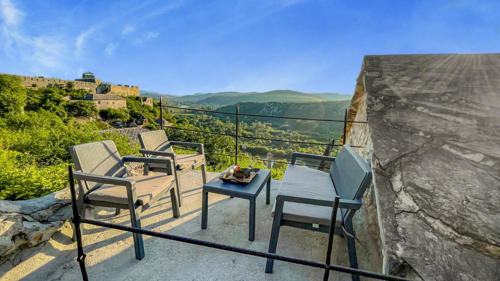 Villa Historic Pocitelj With Pool And Incredible Views On The River And Landmarks Exteriér fotografie