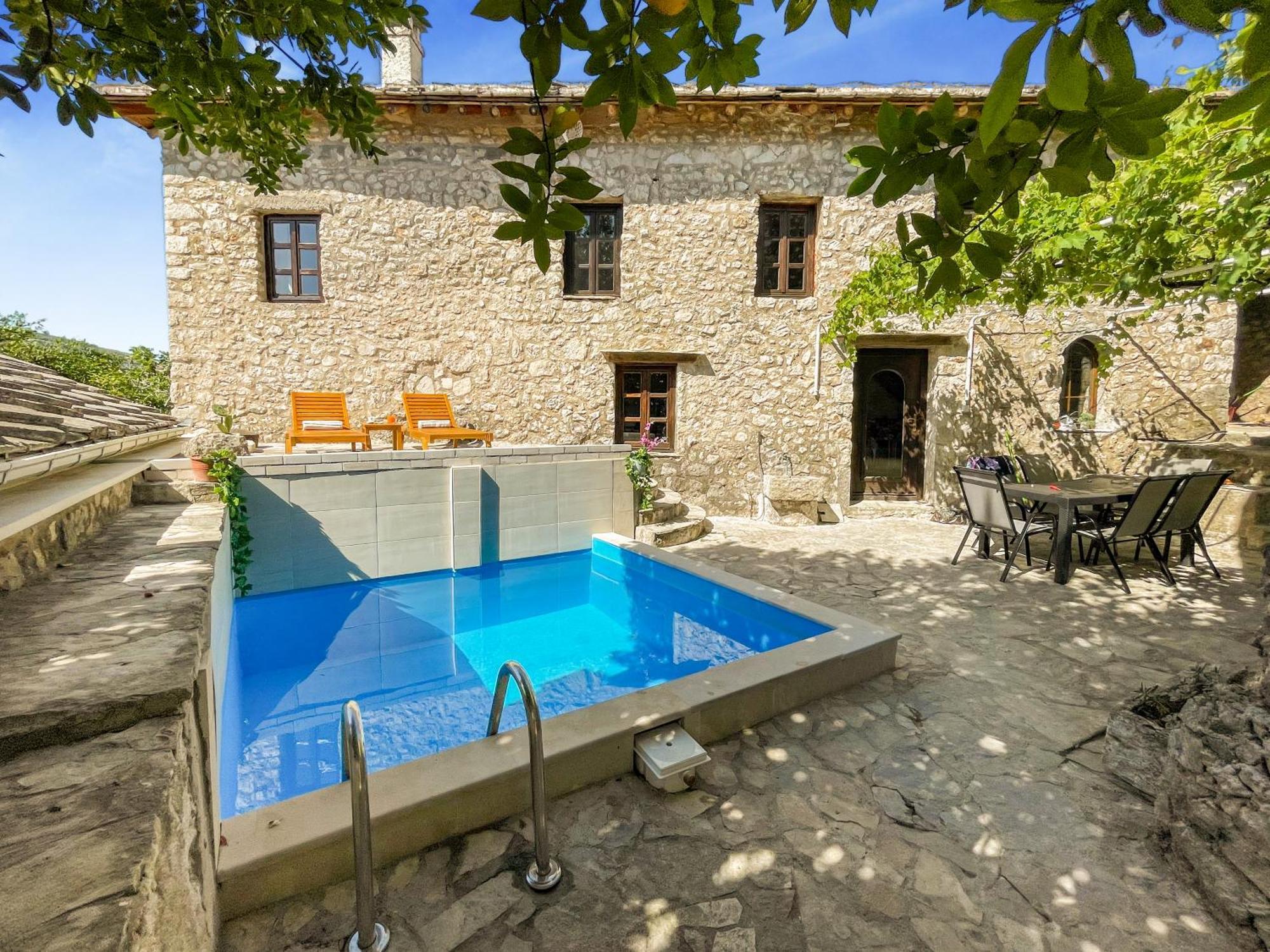 Villa Historic Pocitelj With Pool And Incredible Views On The River And Landmarks Exteriér fotografie